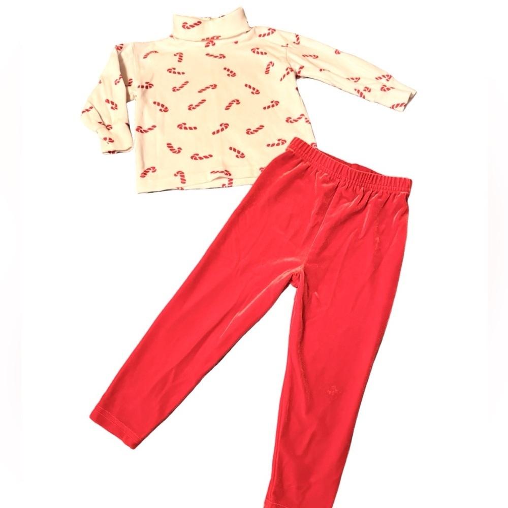 Hartstrings  Red & White Candy Cane 2 Piece kids Holiday set